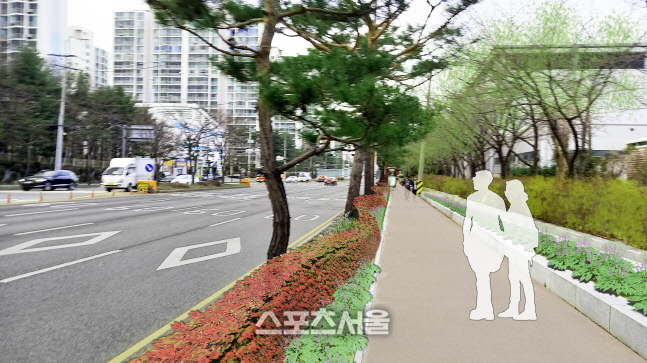 수원시, 장안·권선구 서부로 1km 아름다운 가로수길 조성