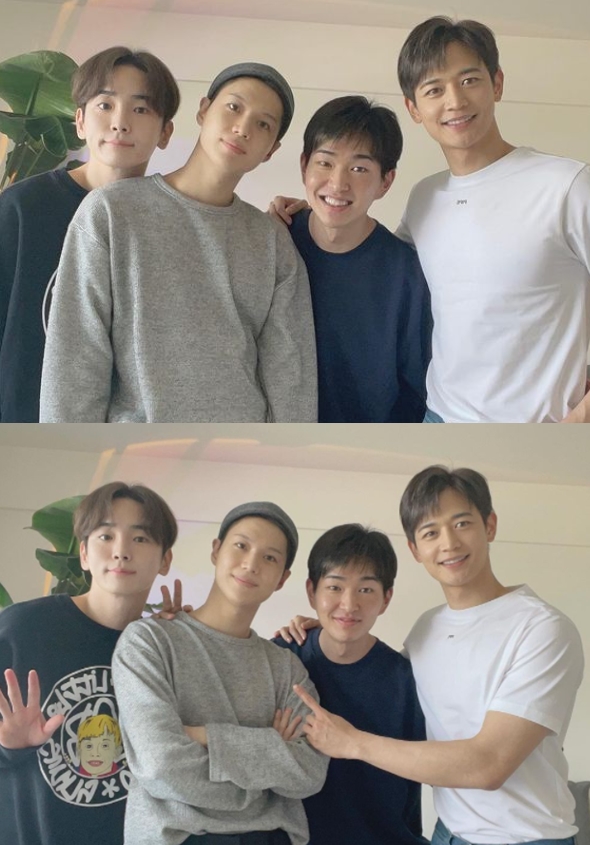 샤이니, '군 입대' 태민 위해 완전체 회동 "잘 다녀와"[★SNS]