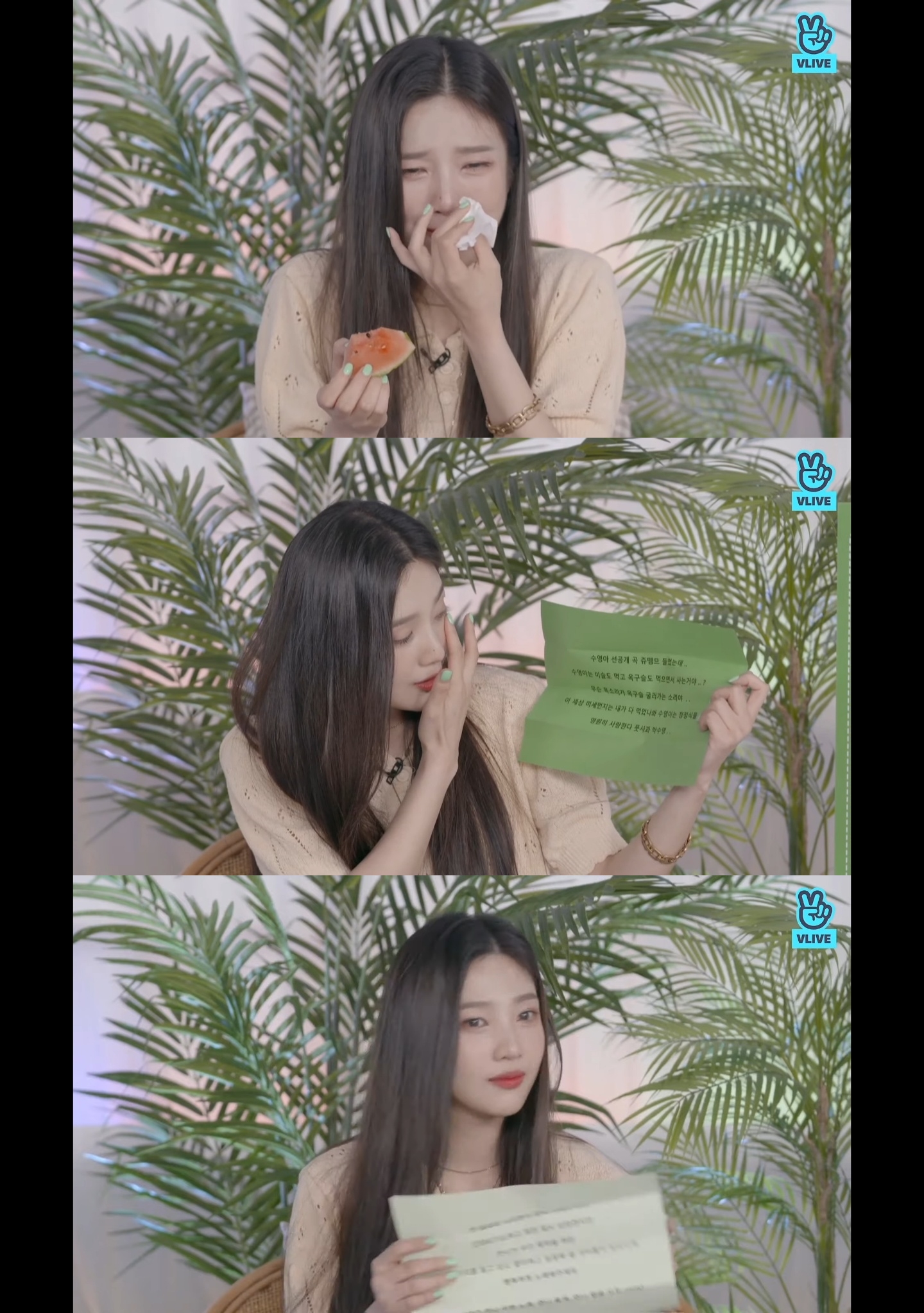 '첫 솔로 데뷔' 조이, 팬 사랑에 눈물 왈칵 "편지 못 읽겠다"