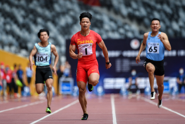 (SP)CHINA-SHENZHEN-ATHLETICS-MEN\'S 100M-SU (CN)