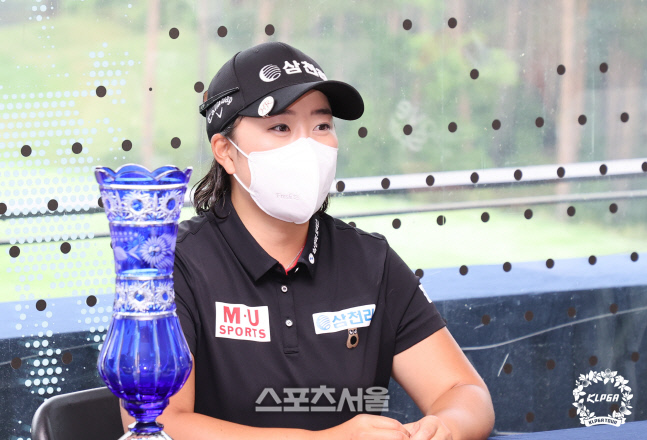'달걀 골퍼' 김해림 "잘 할 수 있다는 자기체면 걸어 우승했다"