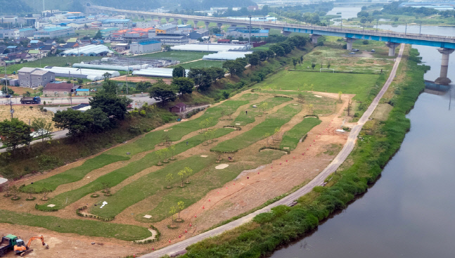 장성군, 황룡강변에 9홀 규모 파크골프장 완공