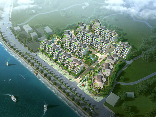 1. 여수 소호동 테라스하우스 조감도(주간)