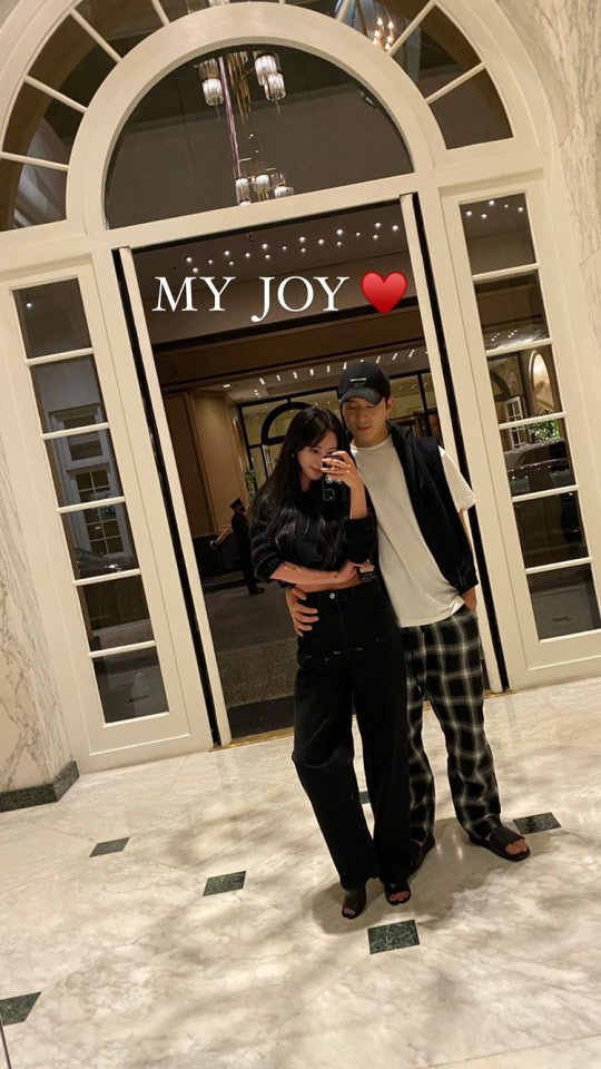 한예슬, 10살 연하 남친과 미국 여행중 "MY JOY♥"[★SNS]