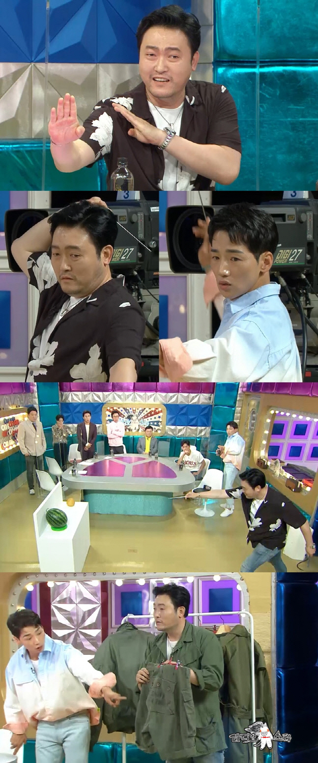 '라디오스타' 특공대 이준혁vs특전사 박군의 '젓가락 던지기' 맞대결 승자는?