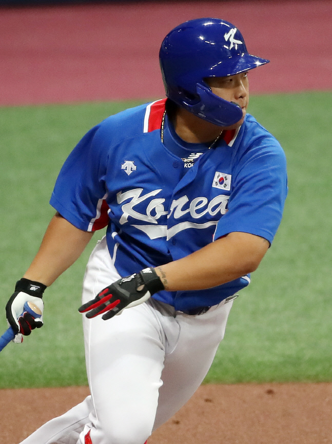 [올림픽] 강백호 선제 1타점 적시타