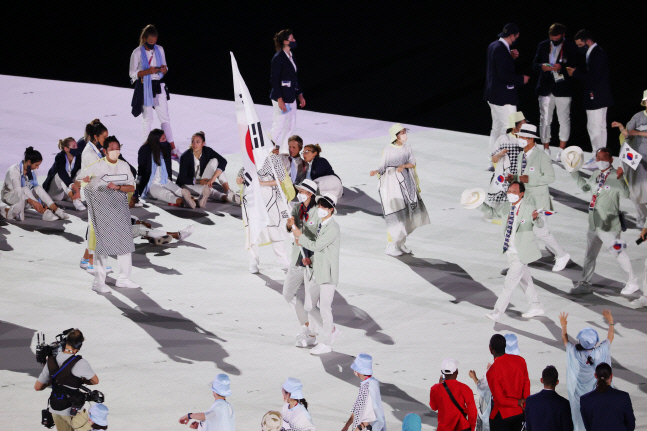 [올림픽] 입장하는 대한민국 선수단
