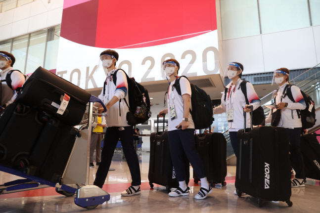 [올림픽] 일본 도착한 핸드볼 대표팀