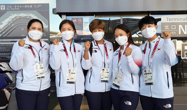 [올림픽] 여자골프 대표팀 일본 도착