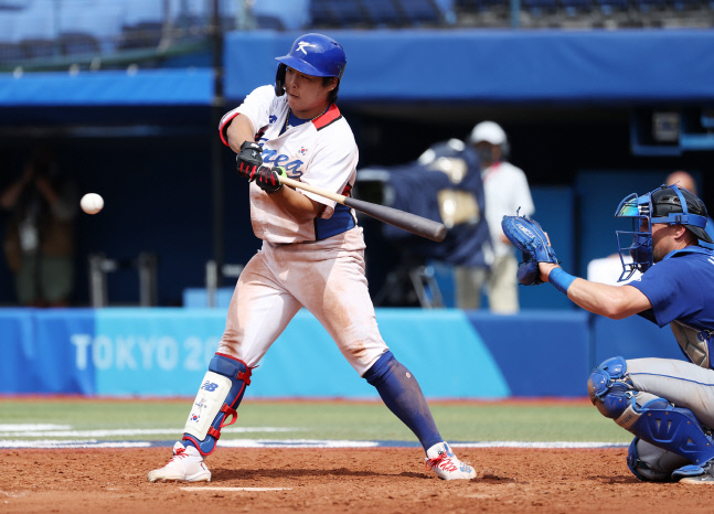 [요코하마 SS현장]김경문호, 운명의 한일전서 타순 그대로…강백호 2번 출격