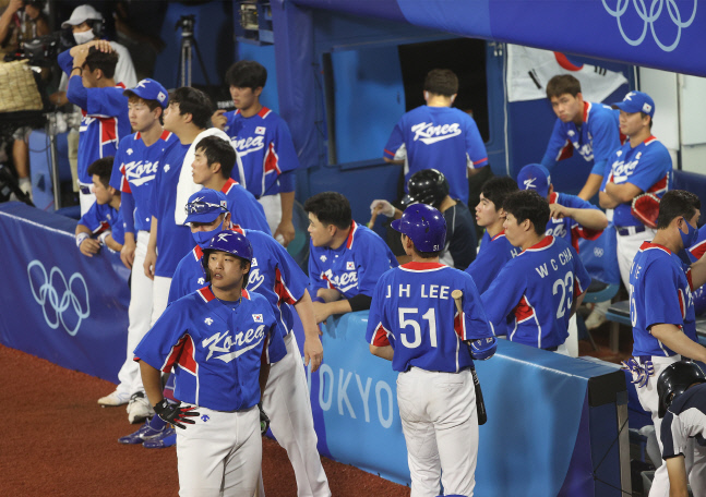[올림픽] 한국 야구, 일본에 2대5 패배