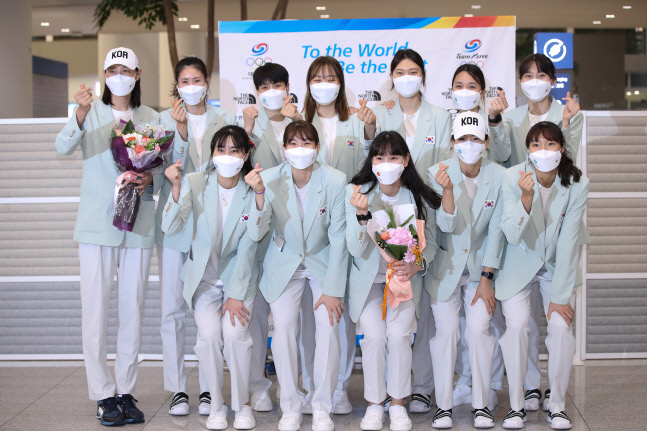 추억 남기는 여자배구대표팀