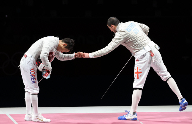 [올림픽] 김정환 동메달<YONHAP NO-3364>