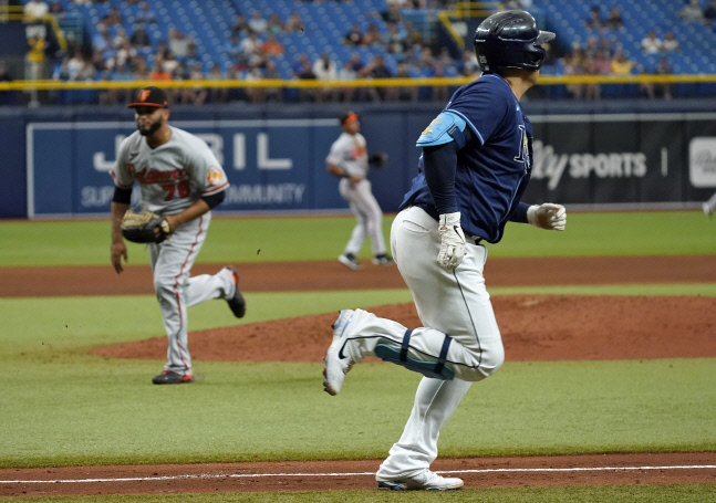 볼티모어전서 2타점 적시타 친 탬파베이 최지만