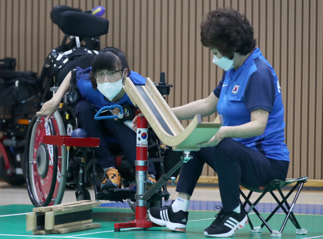 [도쿄패럴림픽]母女.母子 보치아 대표팀...우리야말로 진짜 원팀