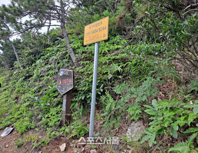 완도군, 신지 명사갯길에 국가지점번호판 설치