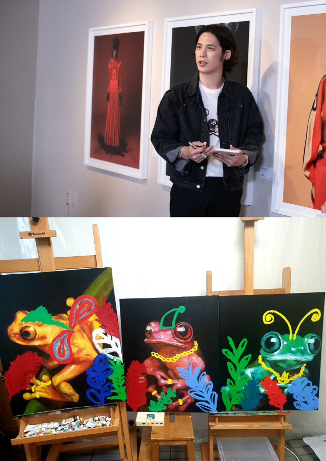 '작가 변신' 배우 박기웅, 신작 'Flex Ki.park I - frog' 완판