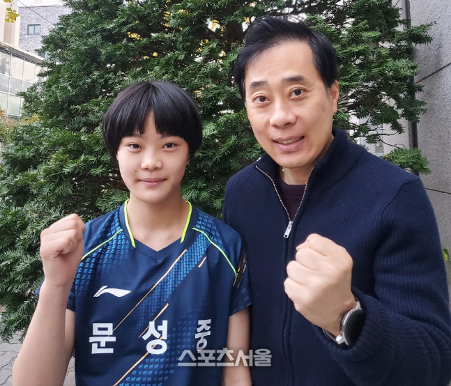 제2의 신유빈 출현?...유남규 딸 예린, 4년 언니 격파 파란 [올스타 예선]