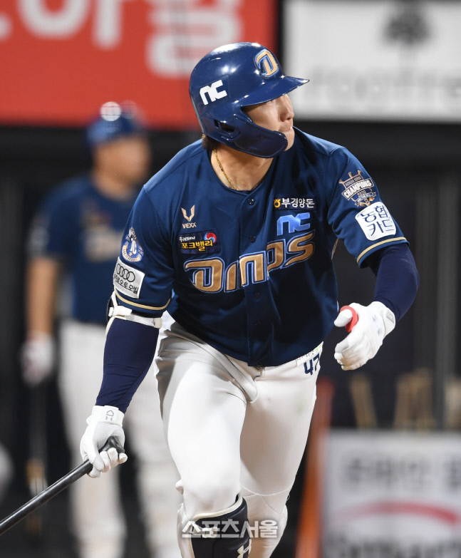 [포토]NC 나성범, 이번엔 역전이야!