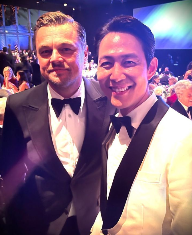 '오오, 월클' 美들썩인 이정재, 2살 동생 디카프리오와 다정 인증샷[★SNS] 