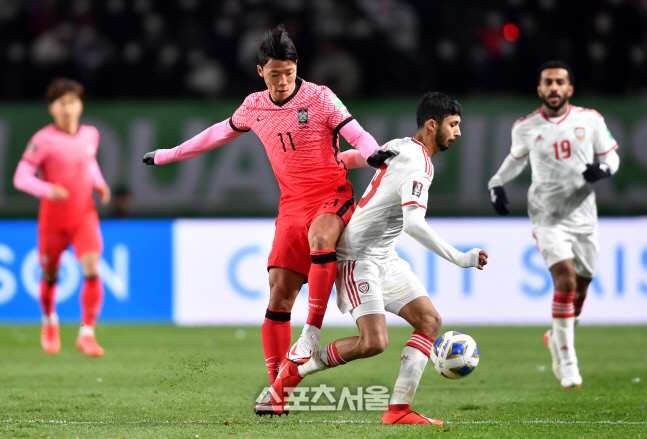 \'기술적으로 저지\' 황희찬[포토]