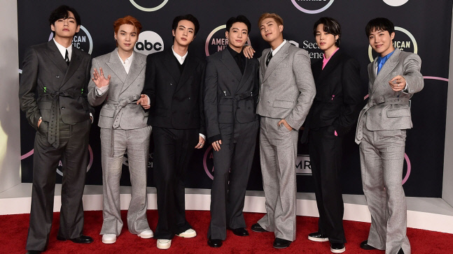 방탄소년단, 그래미 '베스트 팝 듀오/그룹 퍼포먼스' 2년 연속 후보