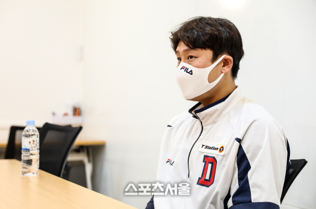 [포토]두산 박세혁, 반드시 승리를!