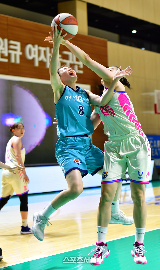 '파울이잖아!' 하나 김지영 [포토]