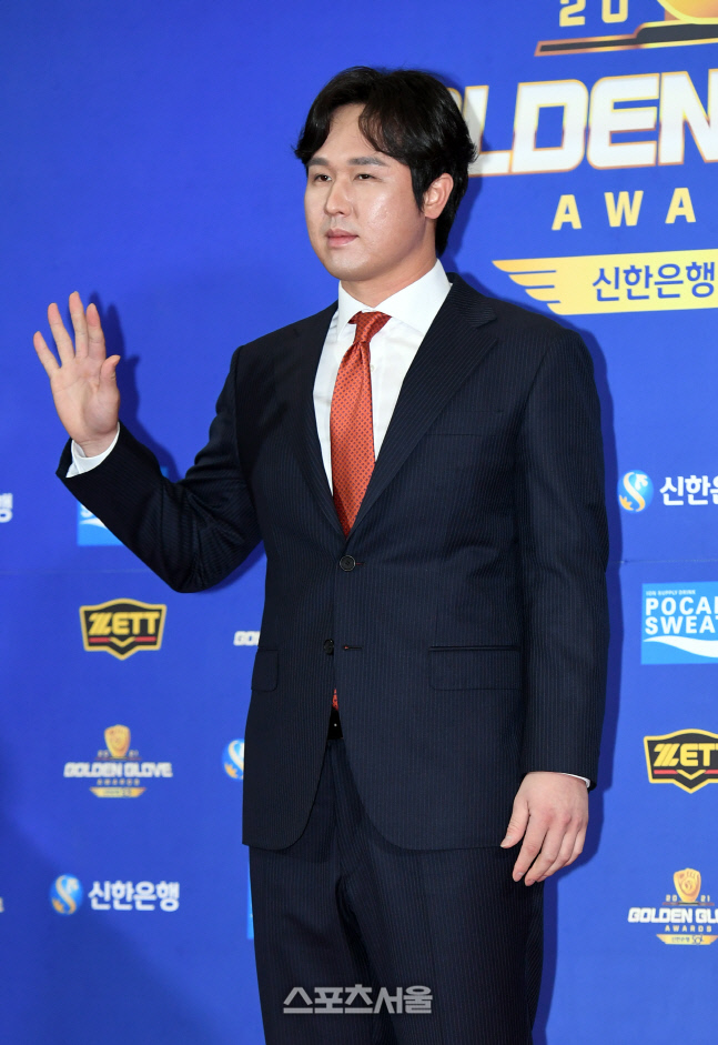 [포토]골든글러브 시상식 참석하는 SSG 랜더스 최정