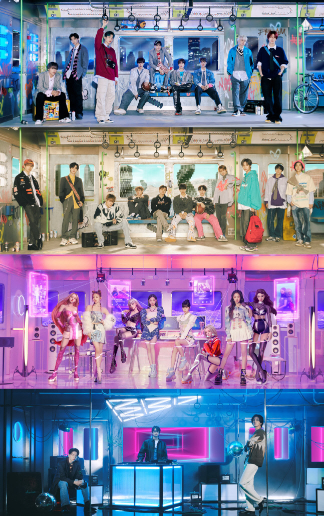 NCT, 에스파, DJs \'SMTOWN\' 티저 이미지