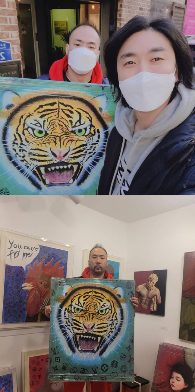 팝아티스트 배드보스, 래퍼 정상수와 다정한 투샷