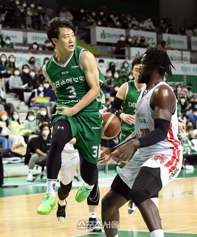 [포토]DB 허웅의 비하인드 백패스