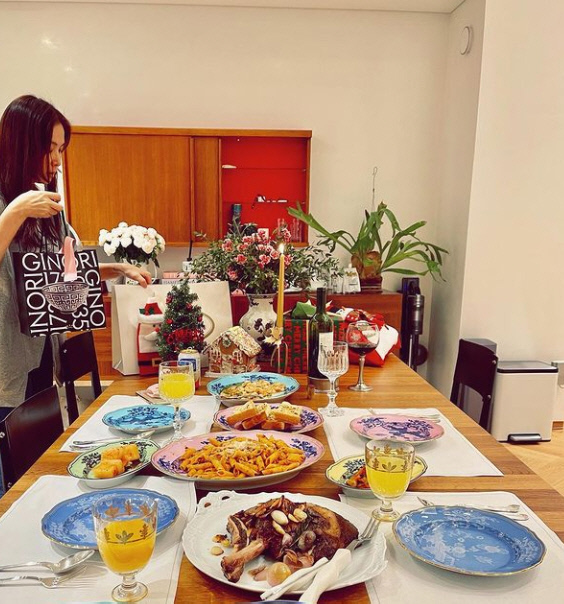 '장동건♥' 고소영 "메리 크리스마스" 5성급 셰프 못지않은 음식 솜씨[★SNS]