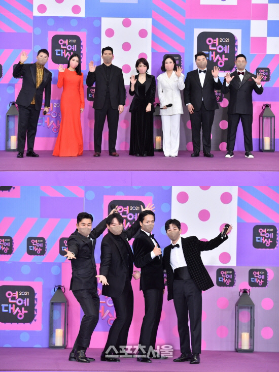 [2021 KBS 연예대상]김숙·전현무·김종민·문세윤·박주호 가족, 올해의 예능인상 수상