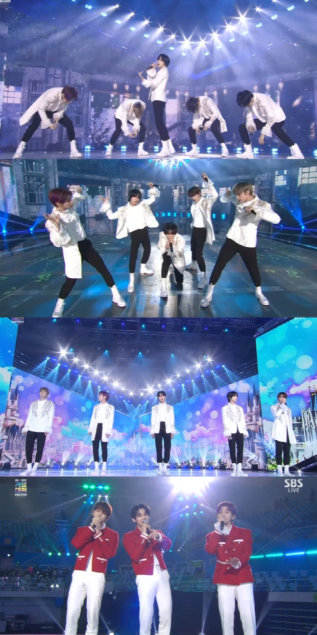 투모로우바이투게더_2021 SBS 가요대전_갈무리