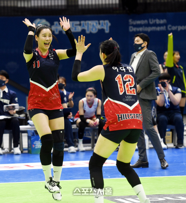 [포토] 김주하 '득점 후 폴짝폴짝'