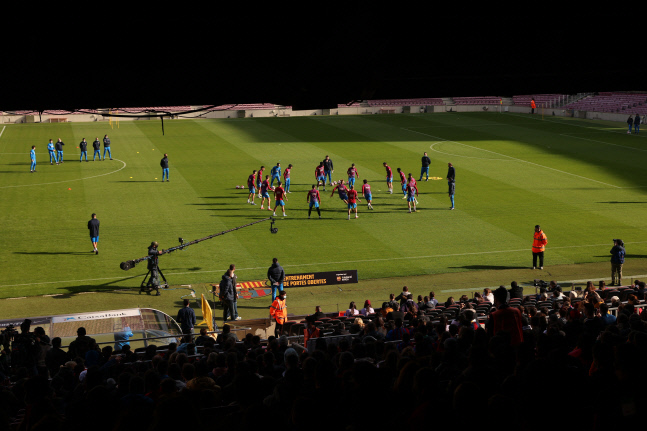 바르사 선수단 훈련