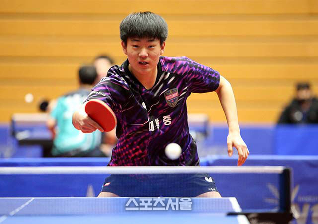 부전자전...오상은 감독 아들 오준성 탁구 국대 1차 선발전 통과