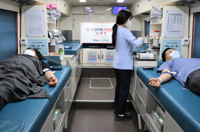 강남 차병원, 대한적십자사와 헌혈 행사 진행