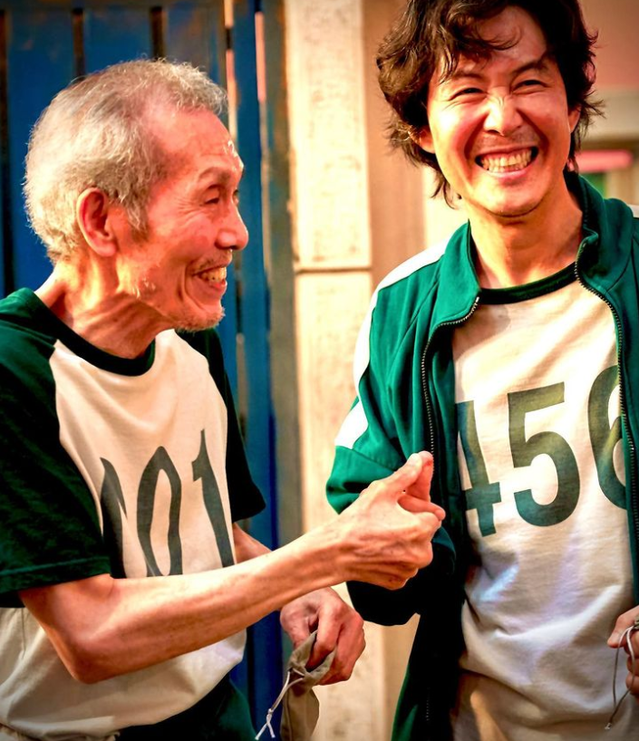 '깐부'는 영원하다! 이정재, 이병헌 '오징어게임' 오영수 골든글로브 축하 [★SNS] 