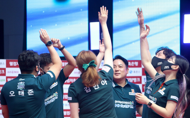 환호하는 NH농협카드