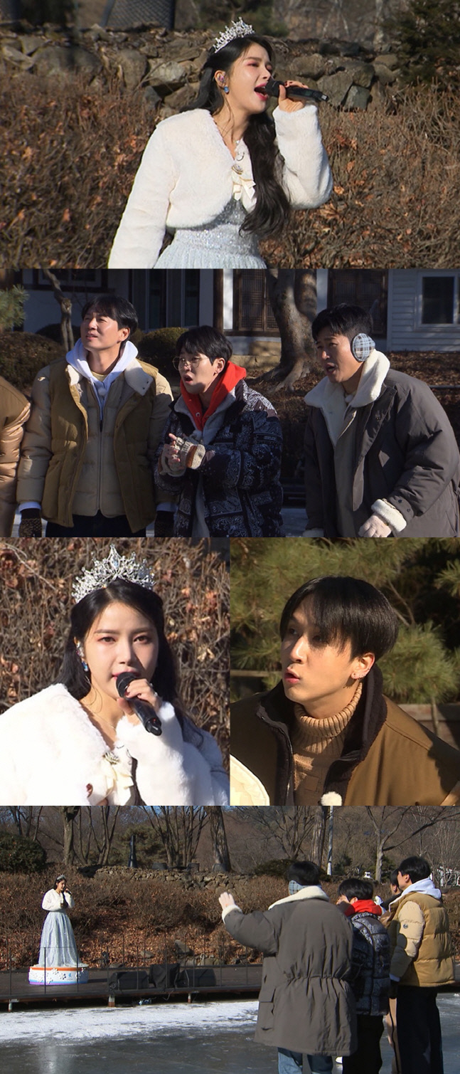 '1박2일 시즌4' 마마무 솔라, 엘사 완벽 변신…김종민 '깜짝'