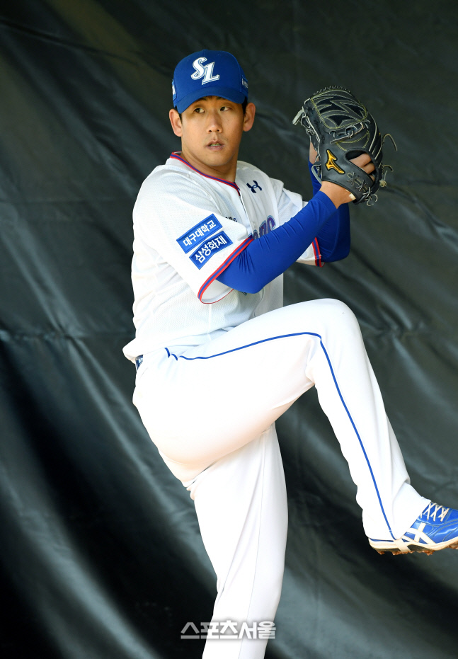 [포토]삼성 라이온즈 경산 스프링캠프, 투수 이상민