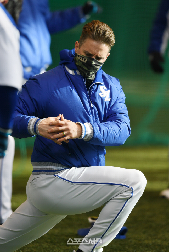 [포토]삼성에서의 세 번째 시즌 준비하는 뷰캐넌