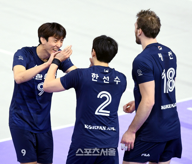 [포토] 곽승석 \'멋진 공격이였어요\'