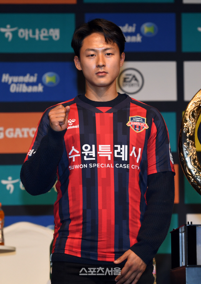 [포토]수원FC 이승우, \'FC서울만은 잡고 싶다!\'
