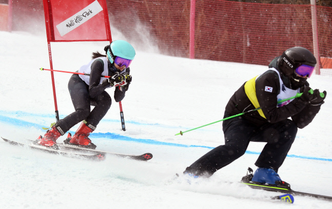 최사라·한상민, 장애인동계체전에서 나란히 금메달 획득