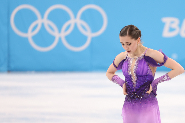 [올림픽] 연기 마친 \'도핑 파문\' 발리예바