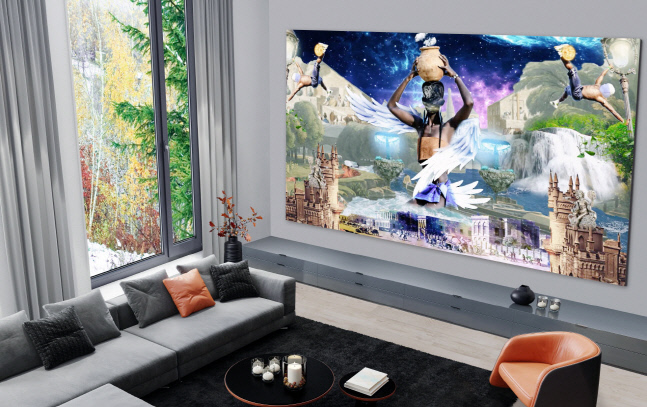 [사진3] LG LED 사이니지에서 NFT 디지털아트 감상한다