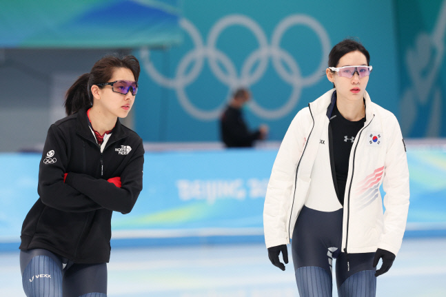 훈련 돌입한 김보름·김현영